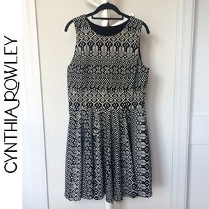 Cynthia Rowley Fit & Flare Aztec Dress